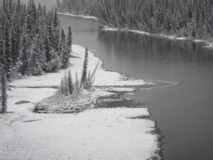 Athabasca River at Plante River Nov 3-2013