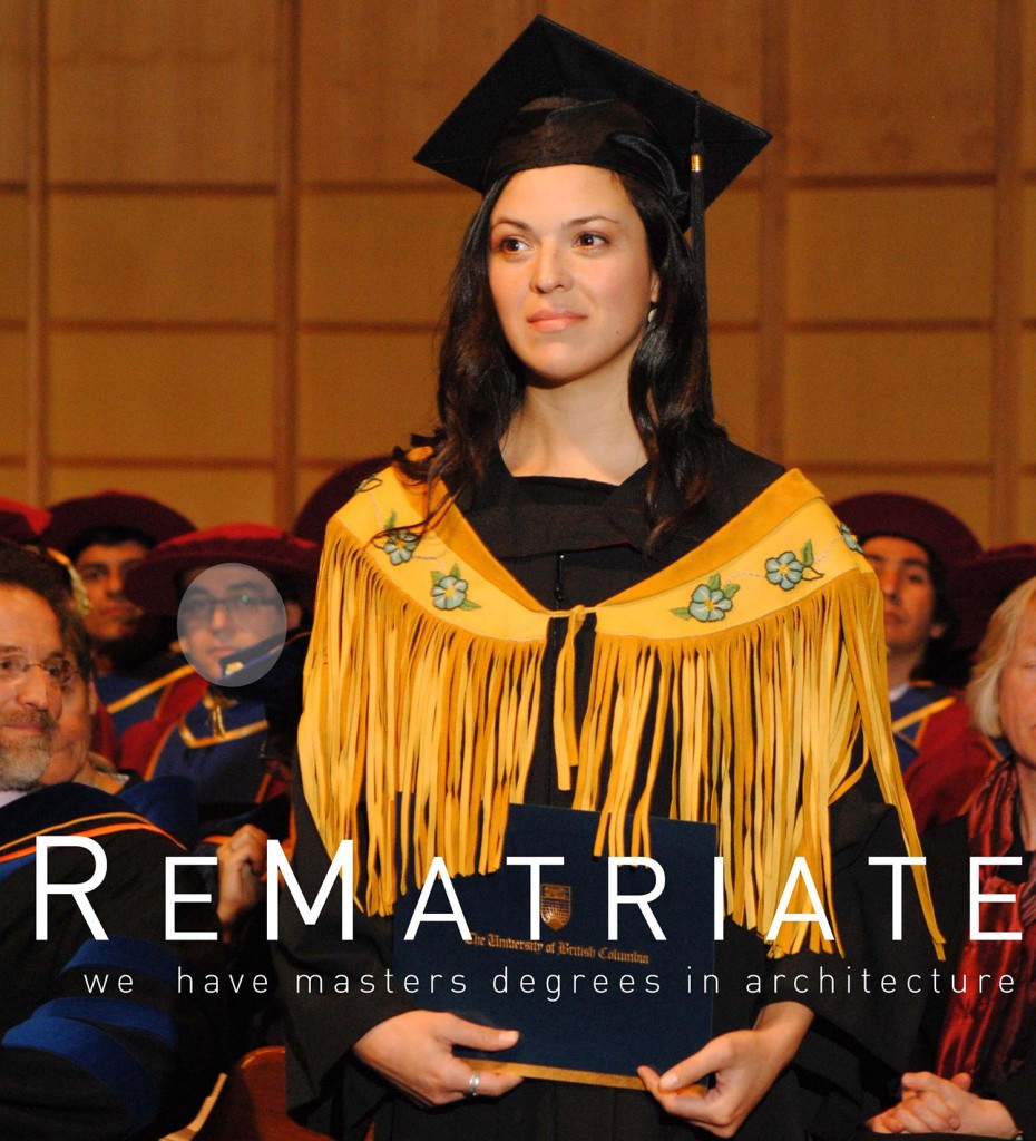 ReMatriate founder Kelly Edzerza-Bapty, from the Tahltan Nation in northern B.C., receives her Master of Architecture.