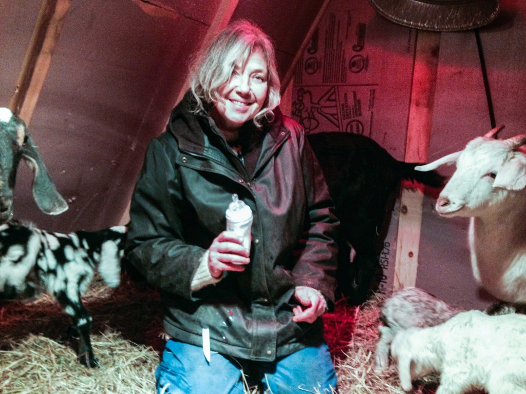 Agnes Thomas enjoys being fawned over by the hungry kids and their happy nannies.