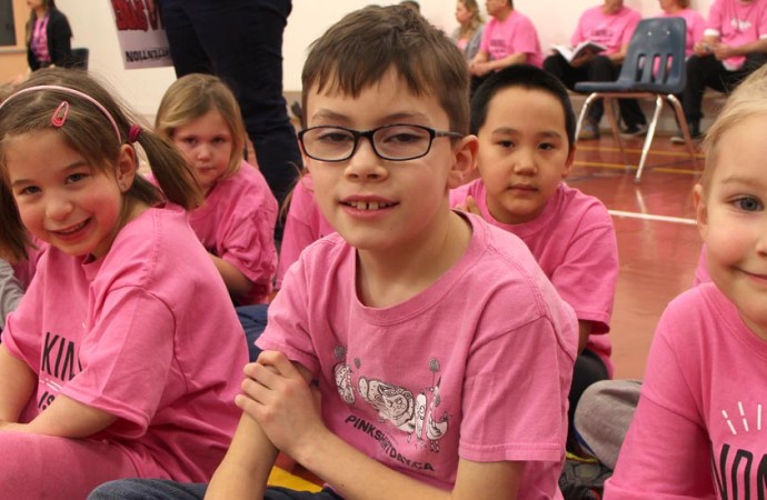 Anti-bullying musicians rock elementary school assembly